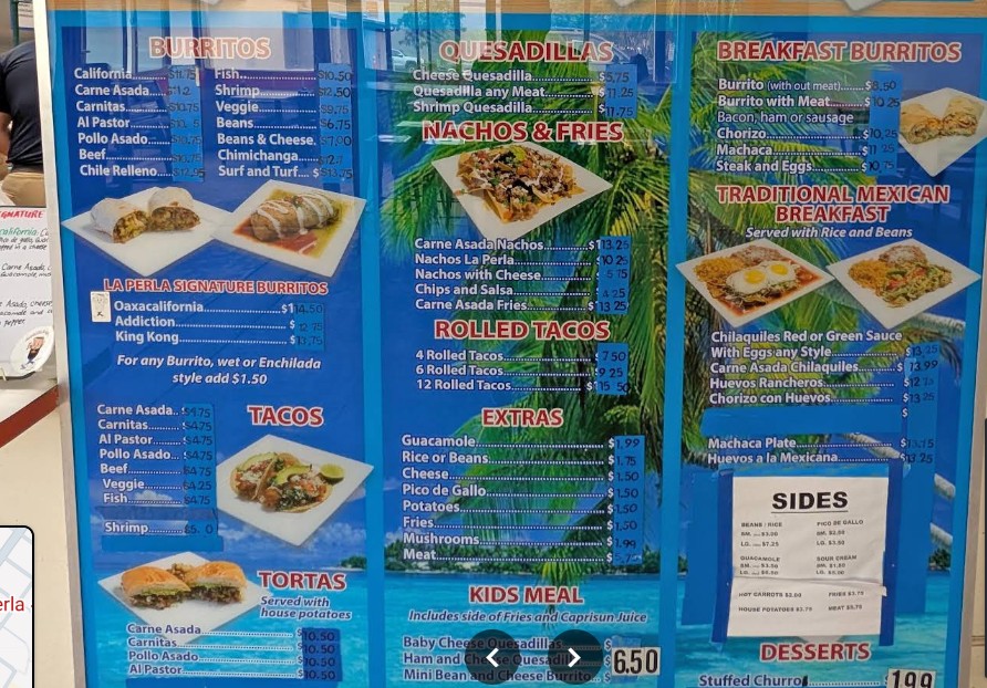 La Perla #3 Restaurant – Best Tacos & Burritos in San Diego